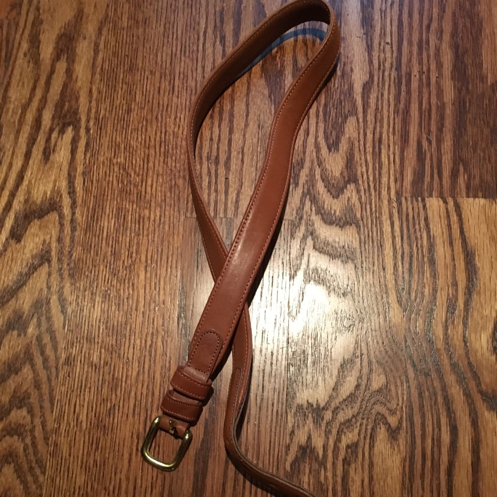 COACH Vintage Brown 80cm 32" Leather Belt Brown